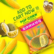 30 packs x 12gm or 10 packs x 70gm/60gm - Win Win Pop Corn Durian Flavoured Corn Snacks / Toki Tomat