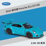WELLY 1:36 2016 Porsche 911 GT3 RS mô hình mô phỏng bằng hợp kim Xe hơi mô hình