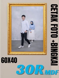 BINGKAI 20R JUMBO CETAK FOTO 20R SUDAH DI BINGKAI COD TANPA KACA