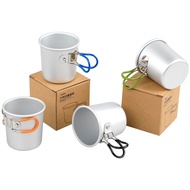 Cawan aluminium lipat untuk perkhemahan luar, cawan kopi mudah alih, mug, cawan bir aluminium, cawan
