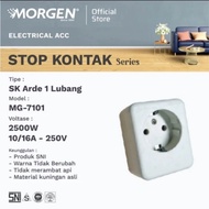 MORGEN STOP CONTACT 1 HOLE GROUND MG-7101 SNI