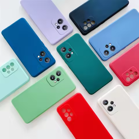Liquid Silicone Case For Oppo Realme 9 Pro Plus 8 8pro 4g 5g Gt Neo 2 Master Edition Matte Soft Cove