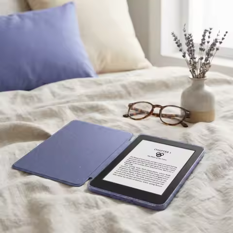 Auto Wake/Sleep Protective Case Magnetic Acrylic Back Cover for Kindle Paperwhite 5 (11th Generation