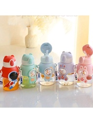 1PC 600ml/20.29oz Plastic Water Bottle, Summer Sippy Cup, Sports, Fitness, Outdoor Travel, Back To S