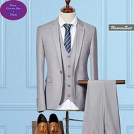 Setelan Jas Celana dan Rompi Formal Pria - Jas Formal - Jas Pesta - Jas Pengantin - Jas Casual - Gre