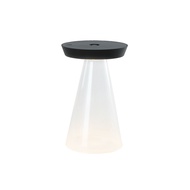 義大利UBIQUA Torus Glass 秘境幽浮USB充電式玻璃座桌燈/ 時尚黑