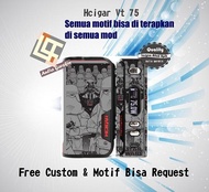Garskin Vapor Hcigar VT 75 motif starwars, motif bisa request