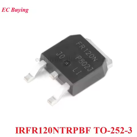 10pcs/1pc IRFR120NTRPBF IRFR024N FR024N IRFR120 FR120 TO-252 TO252-3 N-channel 100V/9.4A Chip MOSFET