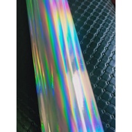 HOT STAMPING FOIL / HOLOGRAPHIC FOIL / HOLOGRAM FOIL PLAIN RAINBOW CROWN MOTIF USA ORIGINAL