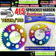 ESPADA 415 Yamaha Y15 Y15ZR Y16 Y16ZR 6 Screw Sprocket Harden Steel Titanium Rainbow 35T - 41T Spock