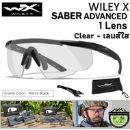 Wiley-X SABER ADVANCED {1 Lens} Clear Lens - เลนล์ใส #Frame Matte Black {303}