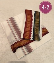 Kain Dhoti Lelaki  Thalapathy/Padayappa Normal Vesti Polyester Festival / Temple /Urumi Melam/ G5040