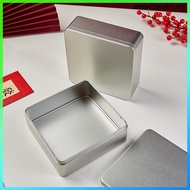 Biscuit Box Cookie Tin Small Metal Container Tinplate Boxes Christmas Tins with Hinged Lids mawlzyua