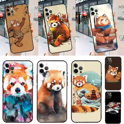 Red Panda Case For Xiaomi Redmi Note 14 10 11 12 13 15 Pro Plus Cover For Redmi 15C 14C 12C 10C 13C 