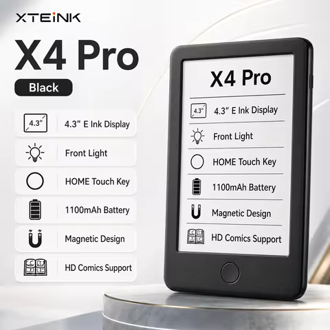 Xteink E-Book Reader X4 Pro /X4/X3 E-Ink Reader Touch Front Light Portable Eye Protection E-Paper Po