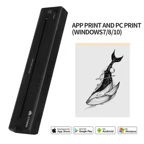 Tattoo Stencil Transfer Printer Machine ATS886 Tattoo Printer Portable Thermal Stencil Maker Line Ph