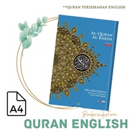 QURAN ENGLISH TRANSLATION | QURAN NOBLE | SAIZ A4 | KARYA BESTARI