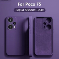 Poco F5 F 5 PocoF5 Case Luxury  Liquid Silicone Phone Cases for Xiaomi Poco F5 F 5 PocoF5 Pro Full Protection Soft Cover Case