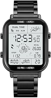 Men’s Digital Sports Multifunction Watch Stop Watch LED Display 3D Pedometer Space Astronomy Astrona