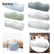 [Ioensy] Leg Pillow Elevate Cushion Ergonomic Foot Rest Pillow Support Sturdy Milk Silk Knitted Cott