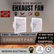 [READY STOCK]UMS 8 INCH/10 INCH CIELING TYPE EHXAUST FAN / VENTILATION FAN   / KIPAS SILING EKZOS 8 