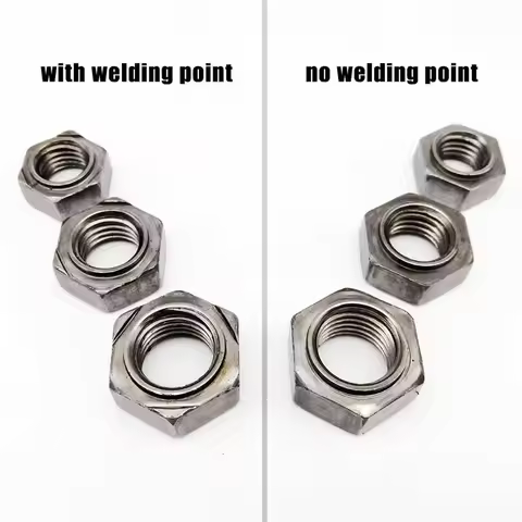 2/20pcs M4 M5 M6 M8 M10 M12 M14 M16 Carbon Steel Hexagon Hex Stud Spot Weld Nut No Solder Point Nut
