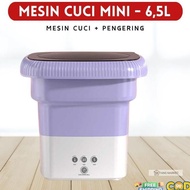 MESIN FANS MARKET Portable Foldable Washing Machine 6.5L HY65 Space & Practical NEW