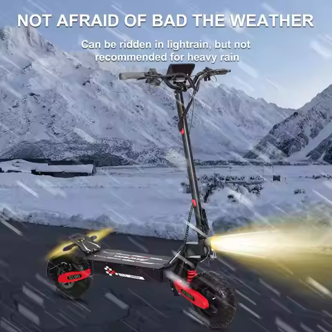 GT06 Adult Electric Scooter, Speed up to 30MPH, 48V/13/23.4AH , 11 Inch Off-Road Tires, Foldable Spo