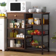 DUDEE ชั้นวางไมโครเวฟ สำหรับวางของในครัวเพื่อช่วยประหยัดพื้นที่และเป็นระเบียบ 000608ดำ4ชั้น One