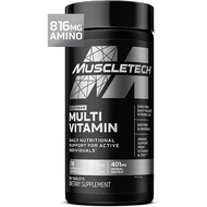 Multivitamin MuscleTech Platinum untuk Lelaki & Wanita - Suplemen Multi-Vitamin untuk Sokongan Imun 