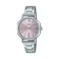 Casio Sheen (SHE-4554D-4AUDF) Silver Stainless Steel Strap 50M Sapphire Crystal Watch for Women