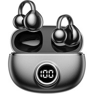 M97 Clip On Earbuds Wireless Bluetooth 6.0, Open Ear Headphones with 50H Battery 10-Min Quick Charge