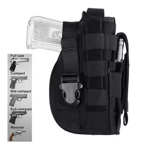 Universal Tactical Pistol Gun Holster Right Hand Hunting Handgun Pouch Case Waist Holster for GL 43X
