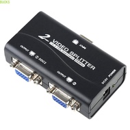 BUCKS VGA Splitter Portable 1 PC to 2 Monitor with USB cable Duplicator