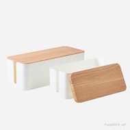 Imitation Wood Grain Junction Box Wire Organizer Box Socket Protection Box Wire Organizer Box Power 