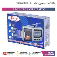 [ready stock] Fepe FP-1781 FM/AM Radio Speaker Rechargeable Radio With USB TF card Playerw