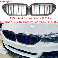 M5 F90 G30 Pre-Lci Carbon Fiber M Color Front Bumper Grille for BMW 5 Series G30 G31 F90 M5 520i 530