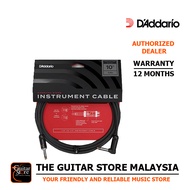 D'addario American Stage PW-AMSGRA-10 Instrument Guitar Straight To Angled Cable - 10FT / 3 Meters