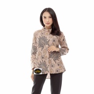 blouse batik wanita lengan panjang