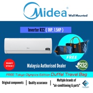 MIDEA WALL MOUNTED R32 【INVERTER】 AIR CONDITIONER  【1.0HP &amp; 1.5HP】(COOLING/ AIR COND/ WITHOUT INSTALLATION)