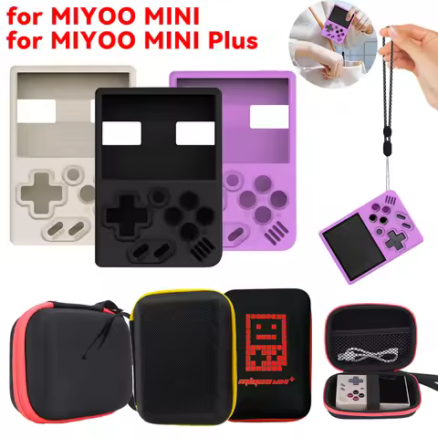 Soft Silicone Protective Case for Miyoo Mini/Miyoo Mini Plus Game Console Dropproof EVA Hard Cover w