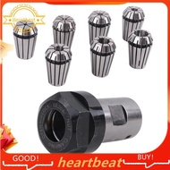 1Set C25 ER20 14mm +7Pcs 3 -12mm Collet Chuck Motor Shaft Extension Rod Spindle Collet Lathe Tools H