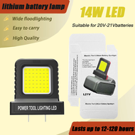 PINSEN 14W LED Emergency Work Light – 21V Portable Spotlight 12–120 Hrs Runtime Super-Bright for Dis