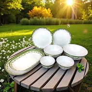 Melamine Plate And Bowl Eirene Pattern Srithai Superware Brand