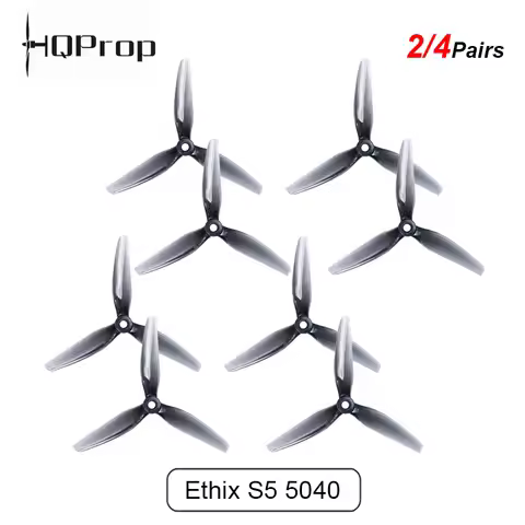 2/4Pairs HQProp HQ Ethix S5 5040 Propeller 5X4X3 5inch 3-Blade Prop For RC FPV Racing Freestyle Dron