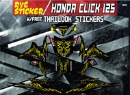 Decals Sticker Motorcycle Decals for Honda click 125 and 150 V2 047
