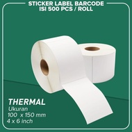 Label Barcode Thermal 100 x 150 Kertas Sticker Thermal 100 x 150