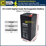 4V 4.5AH Digital Scale Rechargeable Battery DC6V 500mA Digital Scale Battery Charger  [Bateri  & Pen