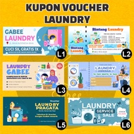 LAUNDRY COUPON / LAUNDRY VOUCHER / LAUNDRY COUPON PRINT
