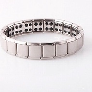 Vòng đeo tay titanium nam châm inox phong cách cá tính
